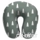 Travel Pillow Trees on Terrain Green Adventure Camp Memory Foam U Neck Pillow for Lightweight Support in Airplane Car Train Bus - B07V8849VY